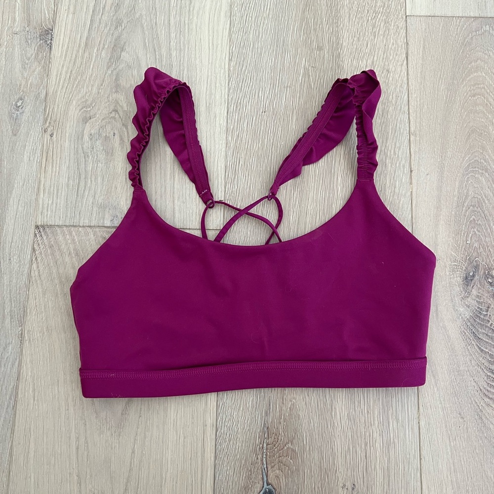 something navy x bandier sports bra, size medium